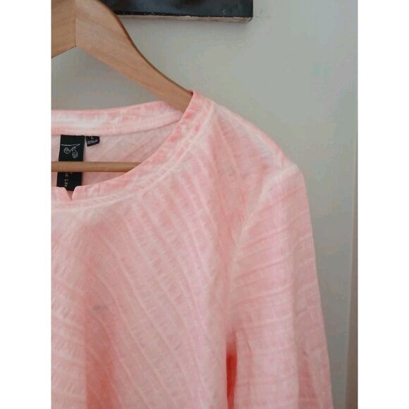 New Focus Casual Life Waffle Textured Popover Blouse - Picture 3 of 9